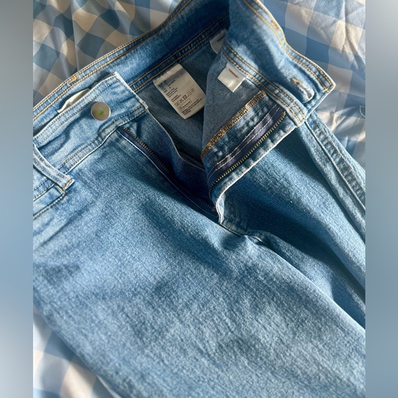 Fitted wide leg jeans pale blue - Picture 9 of 12
